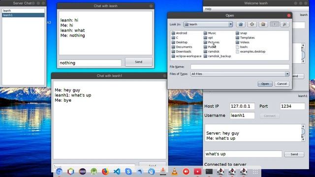 GUI Java Message App Demo смотреть онлайн