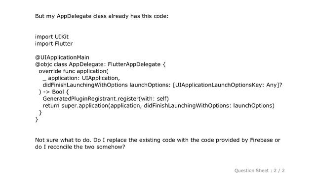 iOS : Confusion connecting iOS portion of Flutter App to Firebase смотреть онлайн