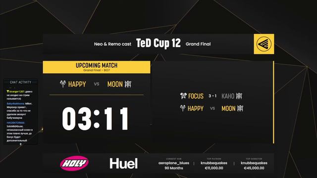 Финал Ted Cup: Happy-Moon, FoCuS-KaHo с Майкером смотреть онлайн