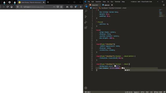 TUTORIAL MEMBUAT DARK MODE PADA WEBSITE #NgodingKuY смотреть онлайн