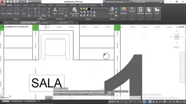 AutoCad 2019 - Proyecto 3m x 9m |Video 2/5| смотреть онлайн