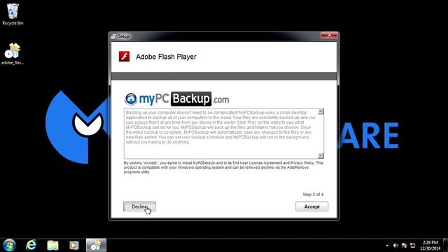 Installing Flash Player from a PUP смотреть онлайн