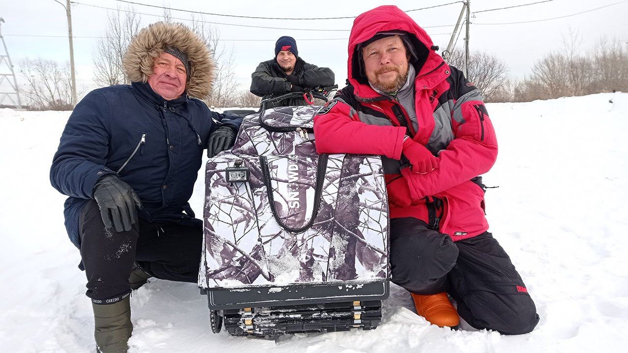 Проходимый и мощный мотобуксировщик SNOWDOG. Тест-драйв по целине и подъём в гору смотреть онлайн