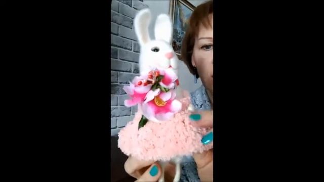Зайя - интерьерная валяная игрушка. смотреть онлайн
