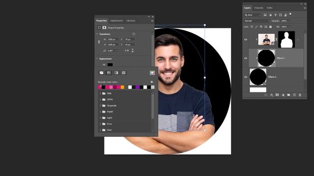 How to Create Instagram Profile picture in Photoshop - Version 2 смотреть онлайн