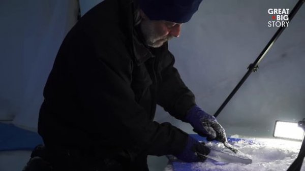 Playing Instruments Made From Ice