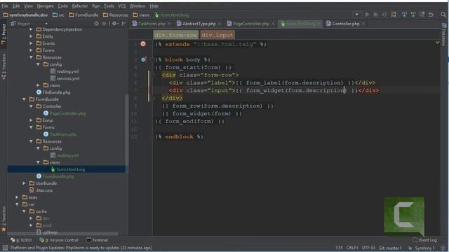 Twig + Form немного примеров - Symfony 3 ( #form 4) смотреть онлайн