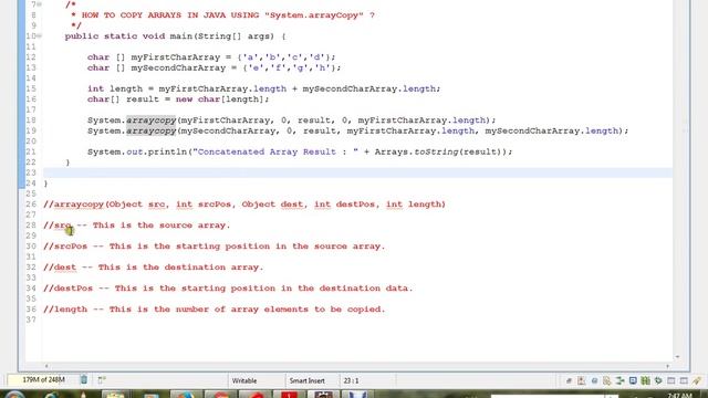 HOW TO COPY ARRAYS IN JAVA USING SYSTEM ARRAYCOPY смотреть онлайн