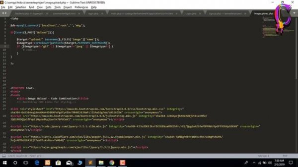 Upload File(image,text file etc) into database - MySql Database PhpMyAdmin and Php