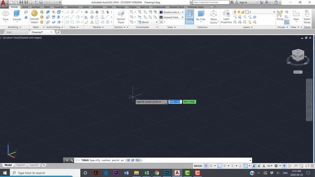 AutoCAD - How to Draw a Torus - 071 смотреть онлайн