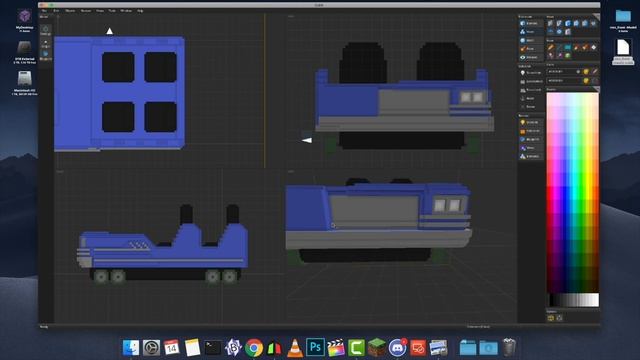 Minecraft 3D Modeling | "rnrc front" | Voxel Art | Cubik Studio time lapse смотреть онлайн