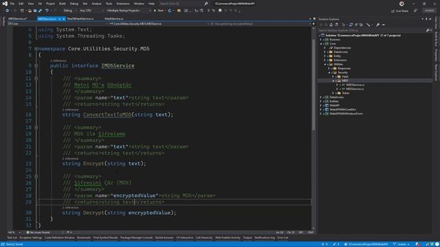 [028] ASP.NET Core 5.0 Web API İle E-Ticaret Sitesi Yapımı - Hash (Sha256) ve MD5 Şifreleme смотреть онлайн
