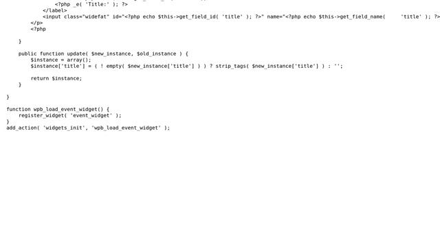 Wordpress: Creating widget - ask for selecting a post in the admin panel смотреть онлайн