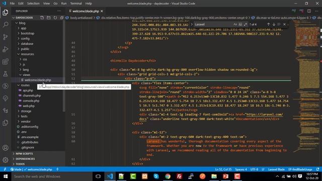 Laravel 8 Beginner Tutorial | Create First File | Laravel 8.0 смотреть онлайн