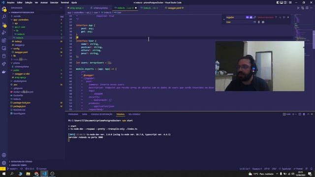PRISMA COM DOCKER, POSTGRES, SWAGGER, EXPRESS смотреть онлайн