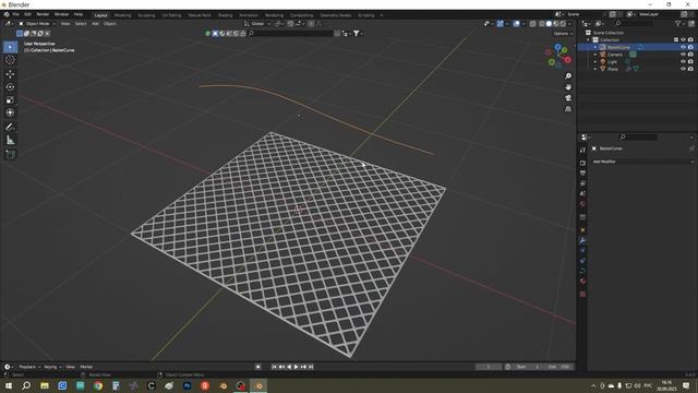 ИЗОГНУТАЯ СЕТКА В BLENDER