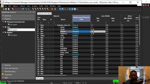 PCB Design Constraints - How to Use OrCAD PCB Constraints Manager (Line Width, Spacing, Trace Width