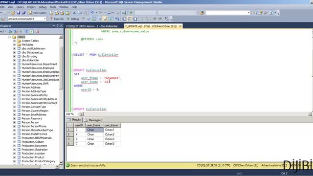 7 - T-SQL Veritabanı Programlama - UPDATE смотреть онлайн