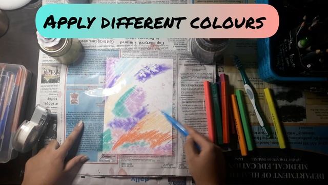 How to make simple background for Mandala with sketch pens | Stay home and learn#withme смотреть онлайн