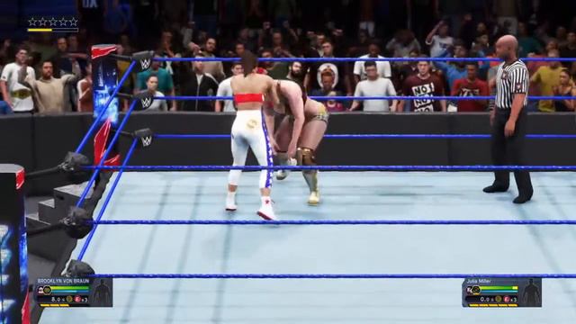 Brooklyn Von Braun Vs Julia Miller WWE 2K20 смотреть онлайн
