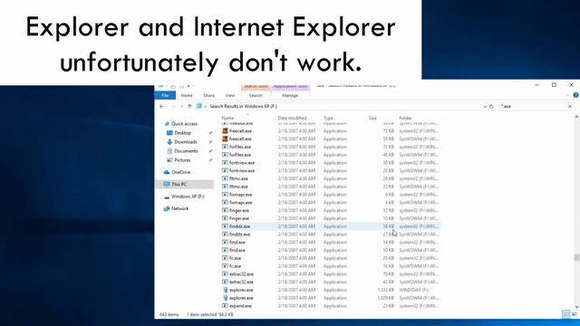 Running XP executables on Windows 10 смотреть онлайн