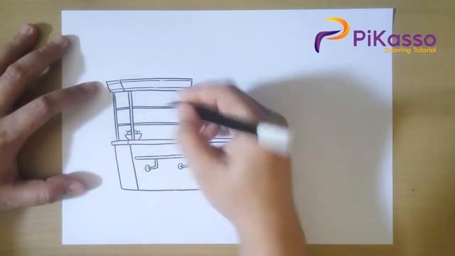 How to Draw Canteen Furniture in School Collage or Office смотреть онлайн