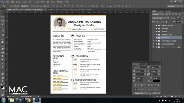 Belajar teknik clipping mask - PHOTOSHOP TUTORIAL смотреть онлайн