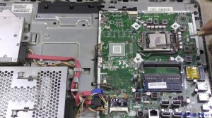 Разборка моноблока HP Pro 3520, чистка - замена термопасты.