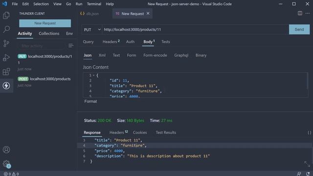 JSON Server Tutorial - 10 - PUT, PATCH and DELETE Request смотреть онлайн