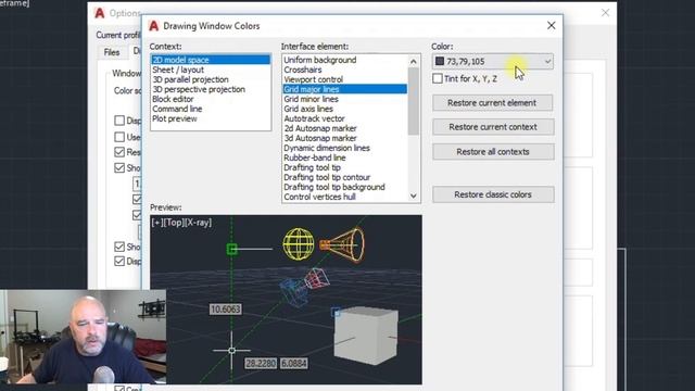 AutoCAD Color Options смотреть онлайн