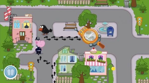 Hippo ? Kids Policeman games: Hippo Detective ?Cartoon game for kids
