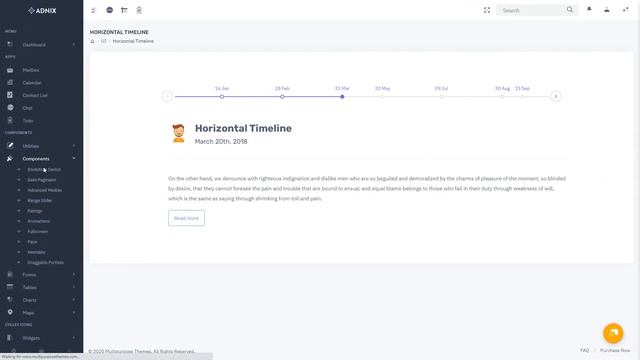 Adnix Bootstrap Admin Template смотреть онлайн