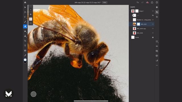 PHOTOSHOP IPAD PRO 2020 GIGANT BEE | Candy | One retouching a day #299 смотреть онлайн
