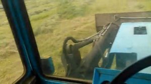 Прессование сена прессом ПРФ - 145