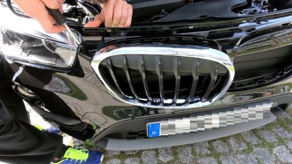 How to Remove, Take Apart and Paint BMW X1 (F48) kidney grilles / nieren