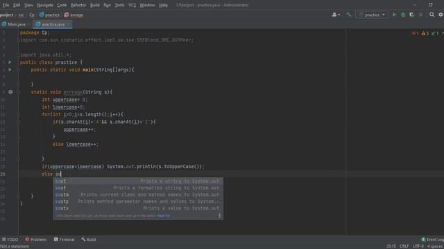 Codeforces Problem 59A - Word | Solution by java смотреть онлайн