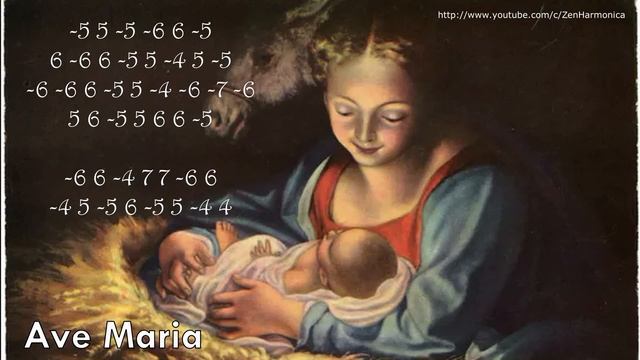 "Аве, Мария! \ Ave Maria! " на губной гармошке С, для начинающих, без бендов смотреть онлайн