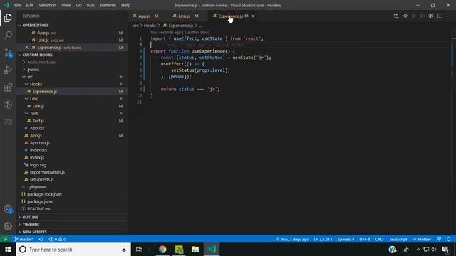 Create custom hooks in React смотреть онлайн