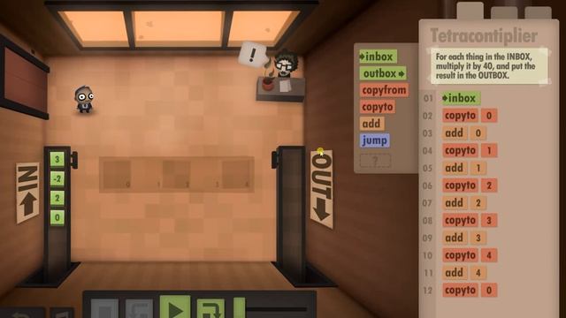 Human Resource Machine level 12 смотреть онлайн