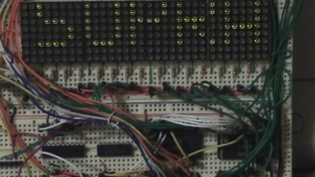 scrolling vertical messages up from centre to top right 8x32 dot matrix смотреть онлайн