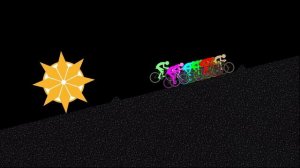 Escape from the MIKAN - Survival Bicycle Race in Algodoo