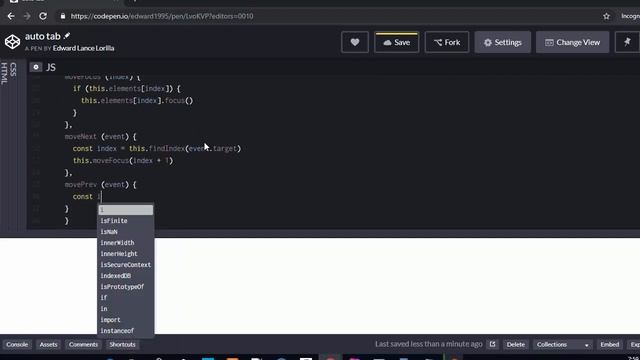 vuejs auto tab automatically set focus смотреть онлайн