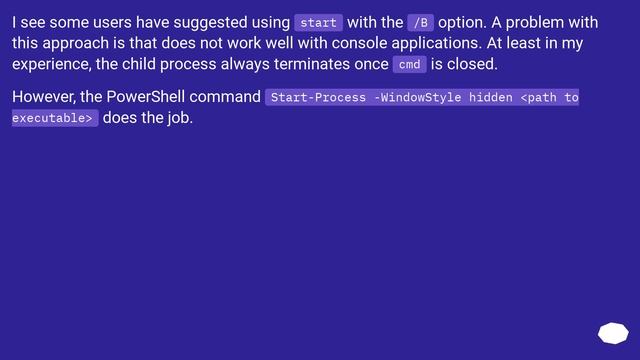 Command Prompt: run scripts in background (equivalent of Linux's &/bg) смотреть онлайн
