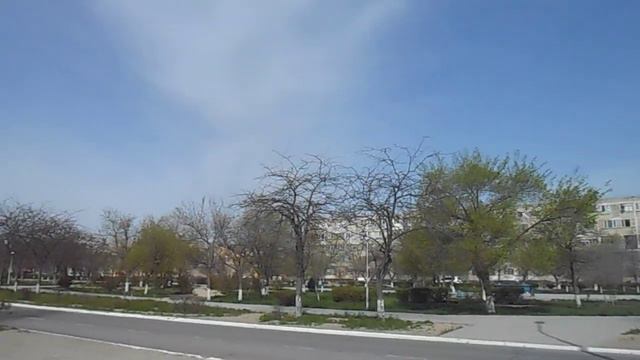 Город Ақтау весной | по краю 4 мкр в сторону моря смотреть онлайн