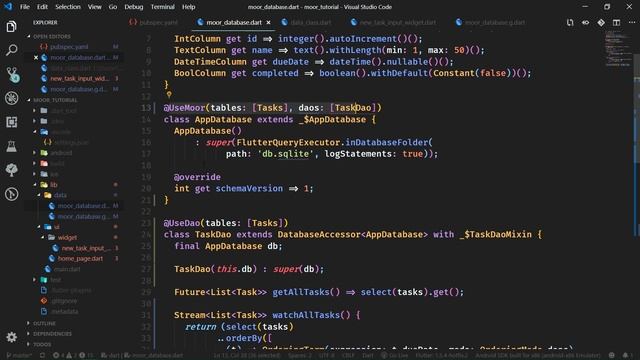 Moor (Room for Flutter) #2 – Advanced Queries & DAOs – Fluent SQLite Database смотреть онлайн
