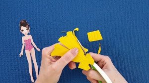 Бумажные куклы одеваются. Рисуем домашнее платье для бумажной куклы. Халатик для моей куклы.