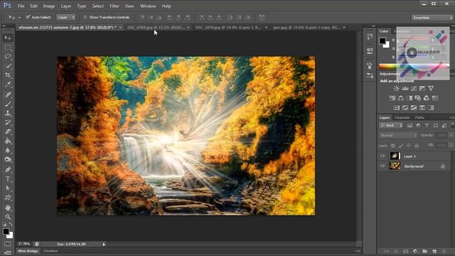 Adobe Photoshop CC, CS - Blending Model trong layer (Multiply, Screen, Overlay...) смотреть онлайн