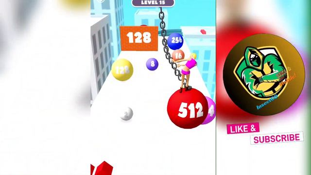 Wrecking Ball Run 2048 (NUMBER BALL RUN) Max Level Satisfying ASMR Mobile Game, 2048 Run Gameplay смотреть онлайн
