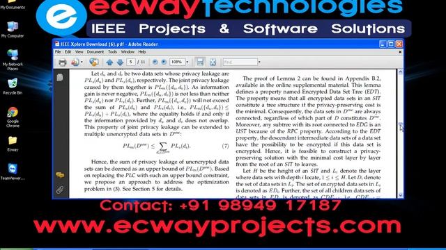 A Privacy Leakage Upper Bound Constraint Based Approach for Cost Effective Privacy Preserving of In смотреть онлайн