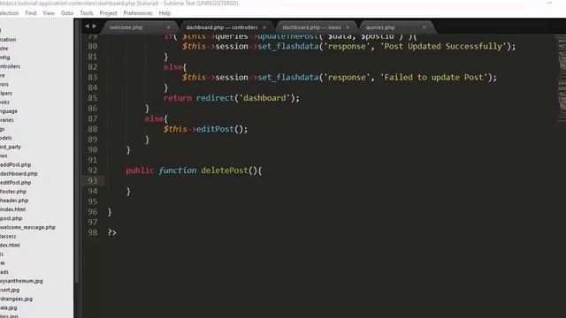 PHP Codeigniter Registration/Login/CRUD/Blogging Application with Foundation Framework part-2 смотреть онлайн
